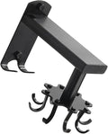 FRCOLOR Rotatable 8-Claw Kitchen Utensil Hooks Black Thickened Space Aluminum Alloy Swivel Wall Mount Organizer for Hanging Cooking Tools and Measuring Cups