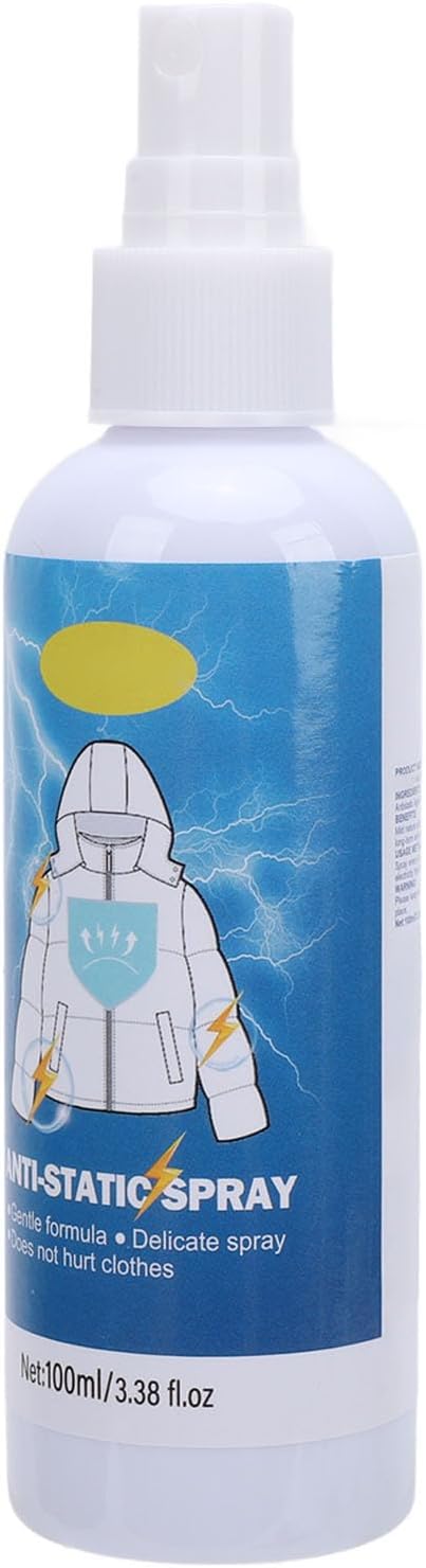 Anti Static Fabric 3 Pcs Anti Static Spray for Hair Clothes Instantly Eliminates Static Cling Static Remover for Clothes 100ml