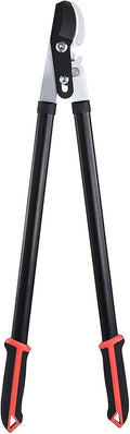 Kapoo Bypass Lopper with Compound Action, Chops Thick Branches with Ease, 30 Inch Tree Trimmer, 1.75" Cutting Capacity Tree Pruner B03 Red, Black
