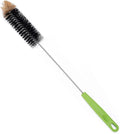 Long Bottle Brush, 17 in Bendable Cleaner Brushes for Cleaning Neck Beer Bottles, Wine, Baby Bottles, Water Bottles, Tumblers, Flask, Bird Feeder, Vase, Pipes and Brewing Supplies Black/1Pack