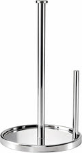 Paper Towel Holder Countertop, Standing Paper Roll Holder with Anti Slip Weighted Base, Stainless Steel Freestanding Paper Towel Holder for Kitchen, Chrome