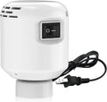 Electric Vacuum Pump for Travel & Home, Fits Various Vacuum Storage Bags, Efficient for Compressing Clothes, Blankets & Luggage, Lightweight & Portable, White (Storage Bags Not Included)
