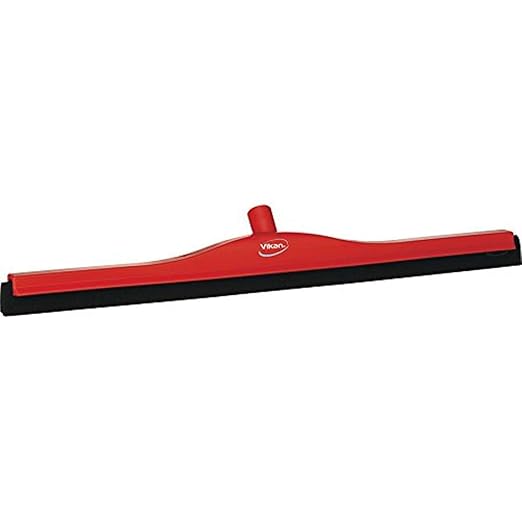 Vikan 77554 Squeegee,Fixed Head,Floor,28",PP/RB,Red