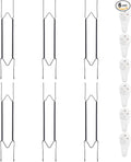 Bilillo 6 Pack Plate Hangers for The Wall, Suitable for 16''-20'' Decorative Plate,Invisible Heavy Duty Wire Plate Holder with Wall Hooks, Plate Hangers for Displaying Plates, Platter, Dish (Black)