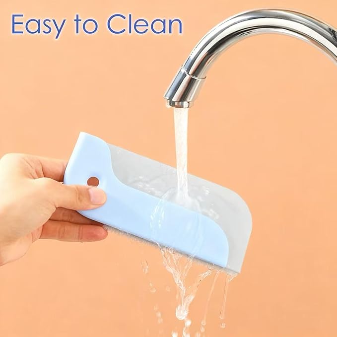Amouy Small Rubber Squeegee(4 Pack),Kitchen Sink Squeegee for Countertops and Dishes.Multi-Purpose,for Vanity Tops,Bathroom Mirrors,Car Windows and Side Mirrors