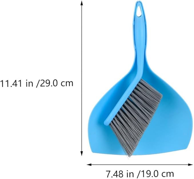 GLEAVI Mini Broom and Dustpan Set, Compact Household Pet Cleaning Tool, Desktop Sweeping Accessory for Home and Office, Portable Handheld Cleaning Supplies