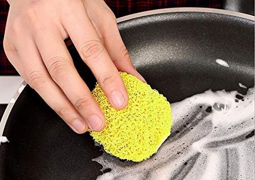 Nylon Scouring Pads-Dish Scrubber, for Dishes, Pots, and Stoves, Durable Mesh Scourers, for Tough Cleaning Nylon Dish Scrubbers, Pack of 24, Assorted Colors, by Superio