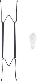 Plate Hangers for The Wall, Suitable for 12-16 inch Decorative Plate, Stainless Steel Wire Plate Holder with Wall Hooks and Rubber tip Protectors, Plate Hangers for Displaying Plates, Platter, Black