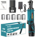 12V wireless ratchet kit, car repair screw and nut disassembly, with quick charger, suitable for home and car repair, is a holiday gift for men. (battery * 1)