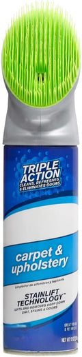 Carpet and Upholstery Foam Cleaner with Built-in Brush, Triple Action Stainlift Technology for Stairs, Fabrics, Pet Odors