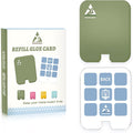 36 Pcs Sticky Refill Glue Cards, Compatible with Safer Home SH502, Dynatrap DT3005W-DS3, DT23005-06, Targets Moth, Fly, Mosquito, Gnat and More, Safe and Super Sticky (Matcha Green)