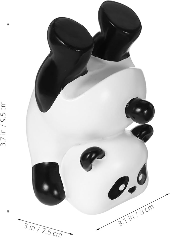 Garneck Resin Animal Glasses Holder Panda Eyeglass Stand for Sunglasses Display Figurine Decor for Home and Desk Secure Eyewear Organizer for Panda Lovers