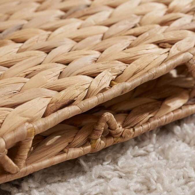 12x12in Wicker Storage Baskets - Large Cube Storage Bins for Bedroom, Living Room, Nursery (2 Packs)