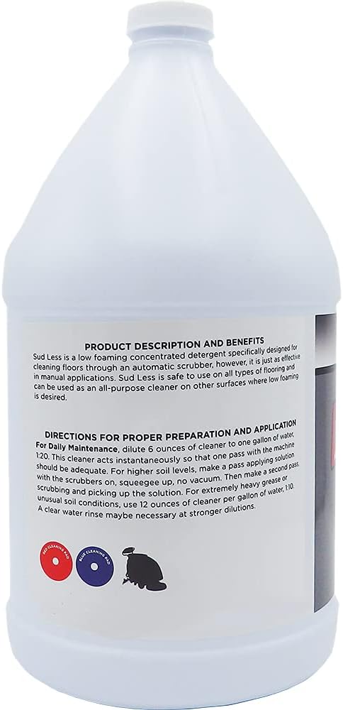 Lundmark, Suds Less, Low Foaming Cleanser for Floor Machines, 1-Gallon, 3278G01-4 (M-3278G01-4)