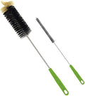 Long Bottle Brush, 17 in Bendable Cleaner Brushes for Cleaning Neck Beer Bottles, Wine, Baby Bottles, Water Bottles, Tumblers, Flask, Bird Feeder, Vase and Brewing Pipes Brush+Bottle Brush/2Pack