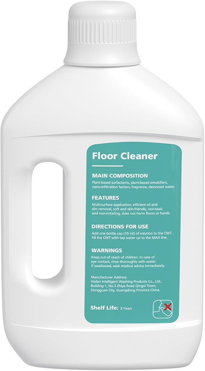 Floor Cleaning Solution Compatible with Dreame All Robot Vacuums & Wet Dry Vacuums, Residue-Free Multi-Surface Cleaner, 33.81 Fl Oz Original Scent