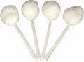 Bowl Brush Toilet Cleaning Brush Set Soft Polyester Head 15x5 inches White (4PacK)