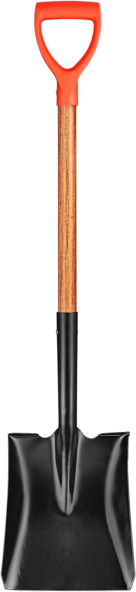 41" Square Shovel, Hardwood Handle, D-Grip, Garden Spading Tool,Flat Shovel for Construction, Landscaping, Gardening