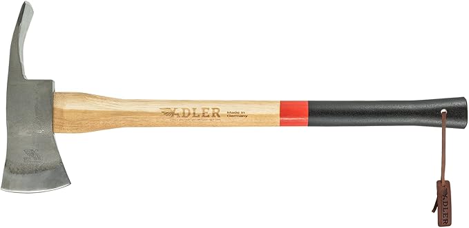 Adler - The Pulaski Axe - German Made Dual Axe/Hoe Head Multi-Tool for Camping & Landscaping, 3.5 lb Head, 23.6" Anti-Slip Handle