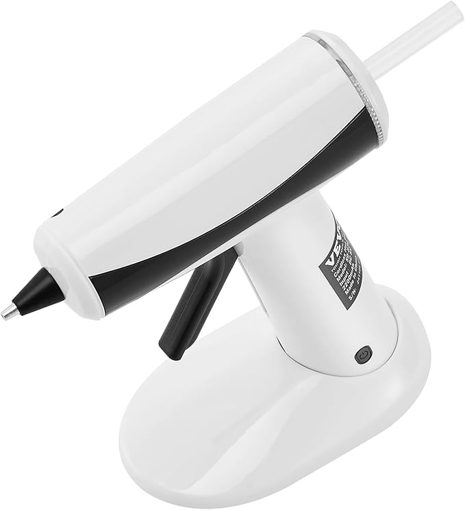 VEVOR Hot Glue Gun, Rechargeable Cordless Glue Gun, Mini Wireless Hot Glue Gun Kit with 2200mAh Battery, 20 Pcs Glue Sticks, Fast Preheating & High Temp, for Crafts, Arts, DIY, Quick Home Repairs