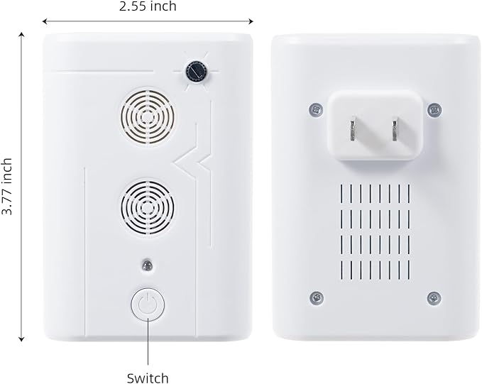 Bat Deterrent Devices for Attic: Bat Keep Away,Rechargeable Bird Repellent for Indoor&Outdoor Removal to Keep Away System Porch House, Attics,Garages,Friendly to Human & Pet(2)