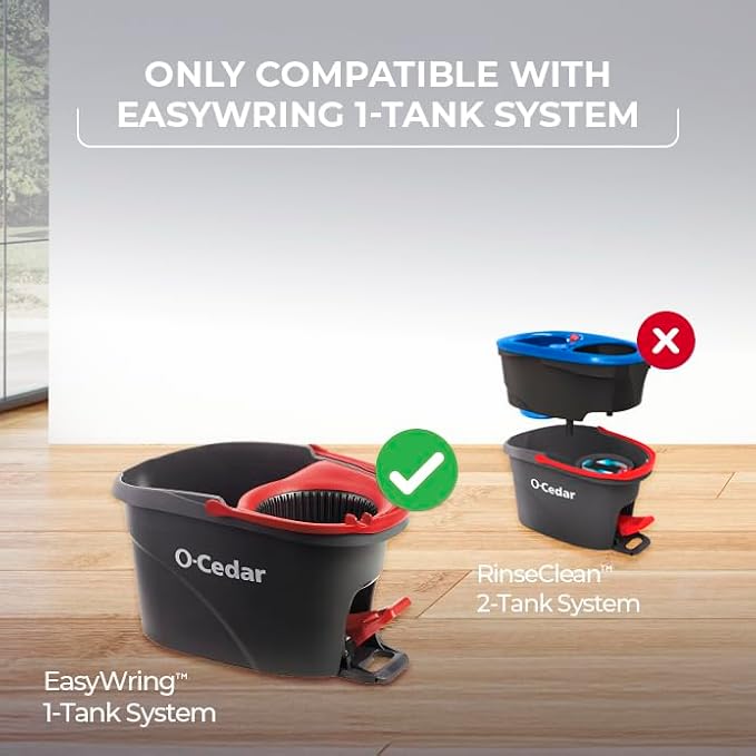 O-Cedar EasyWring Spin Mop Head Refill (Pack of 2)