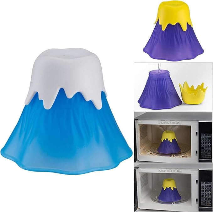 yanbirdfx Volcano Erupting Water Vapor Microwave Oven Cleaner Kitchen Gadget Cleaning Tool - Purple