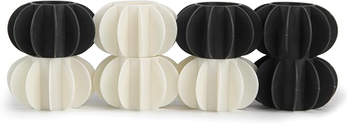 8Pcs Ech.Apr Reusable Laundry Balls, TPR Washing Machine Cleaner Ball, Anti-Tangle Washer Dryer Accessory