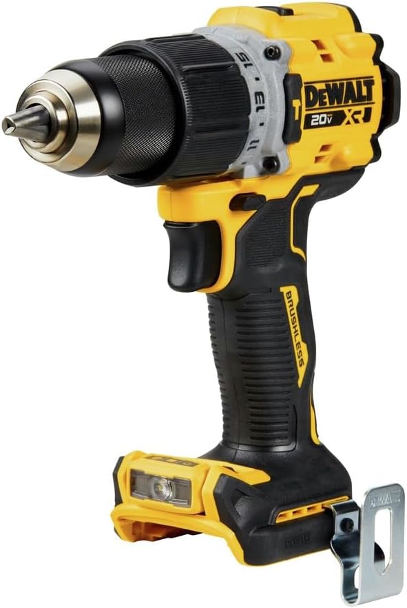 DEWALT 20V MAX Hammer Drill, 1/2", Cordless and Brushless, Compact with 2-Speed Setting, Bare Tool Only (DCD805B), Special Feature Variable Speed