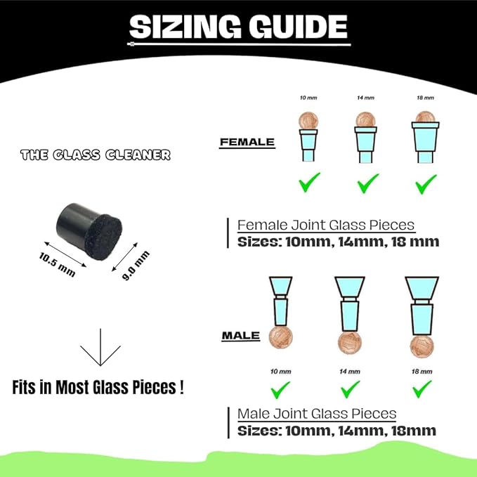The Glass Cleaner Magnetic Kit | Mini/Small, 9.5 mm Size | For Water Pipes, Vases, Windows, Aquariums and Small & Unique Sizes | Cleans Hard to Reach Stain | Magnet Glass Cleaner | Free Scrubber Pads