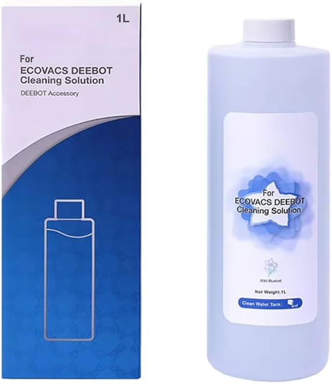 Vacuum cleaner Multi-surface Floor Cleaning Solution Compatible with ECOVACS X11/N20/N30/X1/X2/X5/X8/X9/T10/T20/T30/T50/T80/T30C Series, 1L