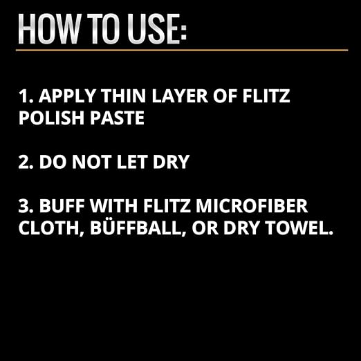 Flitz Metal Polish Paste - 1.76oz USA-Made Polish for Solid Chrome, Stainless Steel, & Aluminum - Non-Abrasive for Light Oxidation - Requires Manual Buffing - Not for Plated/Coated Surfaces (6 Pack)