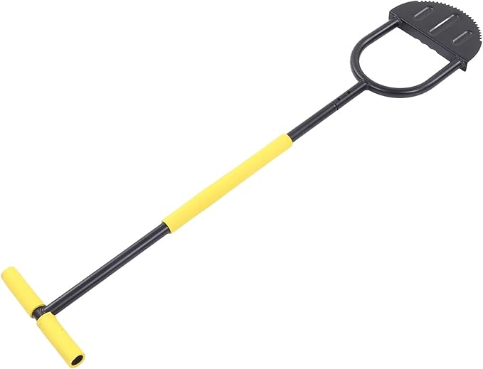 Half Moon Saw Tooth Lawn Edger Long Handle Garden Tool for Sidewalk Flower Bed Edging and Trimming
