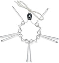 Display Buddie Adjustable Wall Plate Hanger - for Oval Square Round Rectangle Wall Display - Steel - Silicone Hooks - XL Fits 18"-24" up to 8 lbs