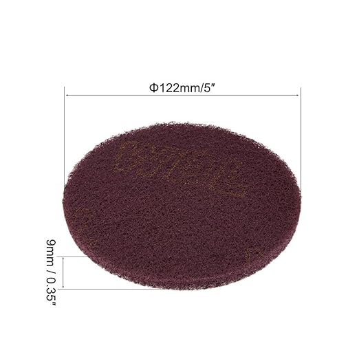5"" Inch Scrubber Scouring Pad 22 Pack Grit 240 Grit 320 Drill Scuffing Disc Hoop and Loop Surface Cleaning Tool