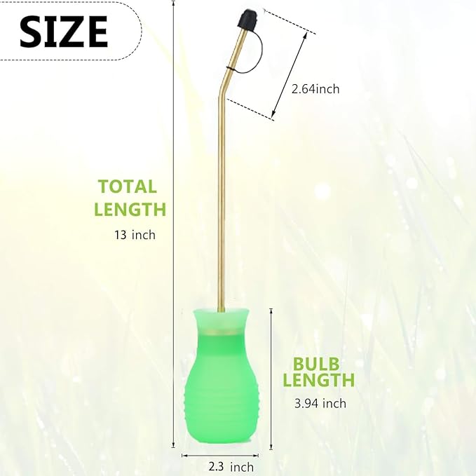Powder Duster/Large Diatomaceous Earth Bulb Duster/Powder Applicator - Diatomaceous Earth Bulb/Applicator (Green)