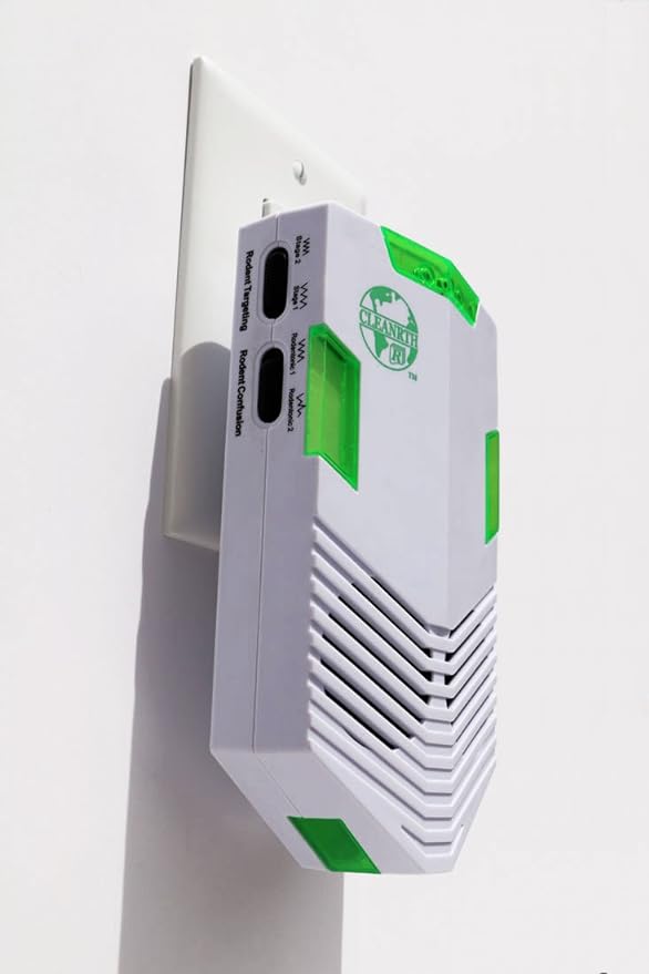 CLEANRTH CR008 Advanced Ultrasonic Rodent Repelling System - Powerful Indoor & Outdoor Rodent Repellent