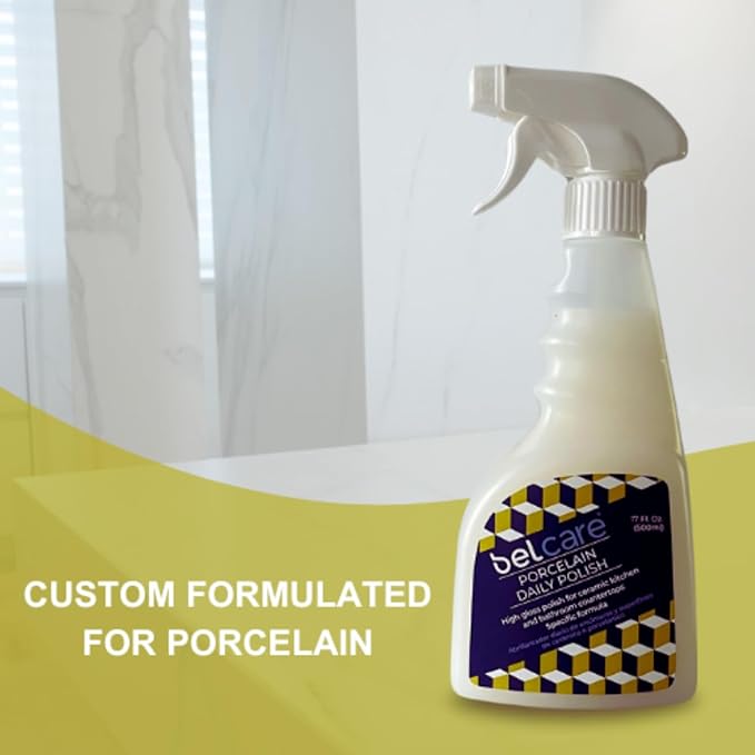 Porcelain Daily Polish | Daily Shine Enhancer for Porcelain Surfaces | pH-Balanced Formula for Counters & Vanities - 17 fl oz
