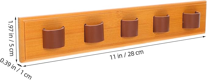 SOLUSTRE Wooden Eyewear Organizer Rack Wall Mounted Sunglasses Storage Display Holder Modern Eyeglass Storage Rack for Entryway Bedroom Home