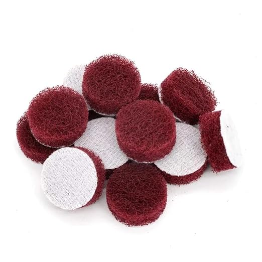 60 PCS 1 Inch Multi-Purpose Flocking Scouring Pad 400-800 Grit Duty Nylon Cloth for Polishing & Grinding,800 (Fine)
