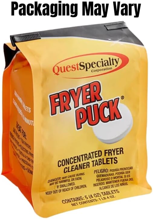 Fryer Puck 401304001 4oz Deep Fryer Cleaner Tablets (5 Tabs/Box)
