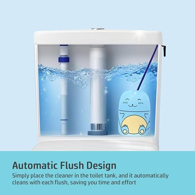 Cute Dinosaur-Shaped Toilet Bowl Cleaner Bottle, Bathroom Toilet Tank Cleaner with Ocean, Jasmine, and Peach Scent,Three bottles can be used for 9 months (Ocean)