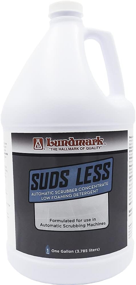 Lundmark, Suds Less, Low Foaming Cleanser for Floor Machines, 1-Gallon, 3278G01-4 (M-3278G01-4)