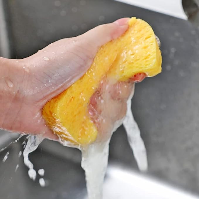 24 - Pack Non-Scratch Scrub Sponges - Sponges for Dishes and Washing Dishes, Cleaning Sponges for Kitchen Home and More（Mixted）