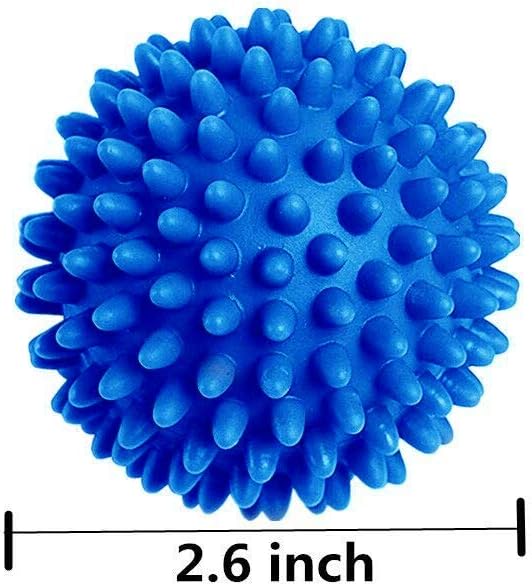 Colorsheng Laundry Dryer Balls - 6 Pack Reusable Fabric Softener Alternative (Blue)