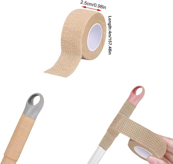 6 Pack Mop Handle Wraps Grip Fabric Non Slip Stainless Steel Pole Covers for Microfiber Spin Mop Bucket Floor Cleaning System Commercial Dust Mops Spray Mops Twist Mop Floor Mops Flat Mop