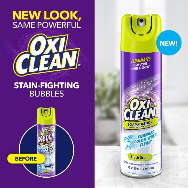 Kaboom 57037-35270 19 Oz Foam-Tastic Bathroom Cleaner With Oxi Clean (3 Pack)