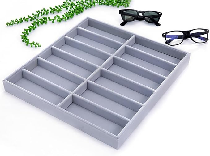 Universal Jewellery Display Holder Eyeglasses Storage Organizer Tray Eyewear Sunglasses Case Household Wardrobe