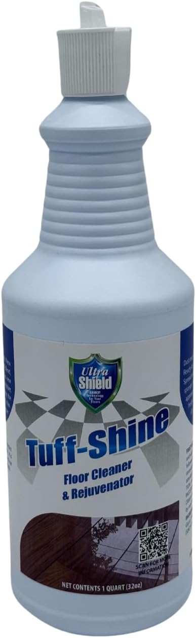 Ultrashield Tuff-Shine Clean Enhance and Protects, Multi Surface Floor Cleaner Shine, Commercial & Janitorial Cleaning Supplies, Quick Instant Shine Concrete (2 x 1 Quartz)