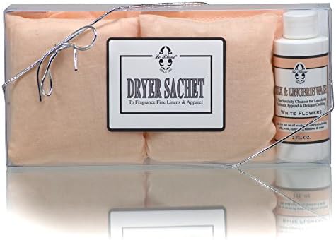 Le Blanc® White Flowers Double Pack Dryer Sachet - Luxury Scented Fabric Sachet for Your Dryer (1 Pack)